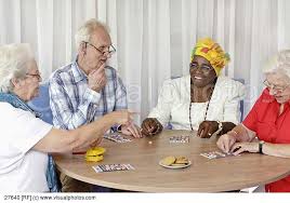 /seniors playing Bingo